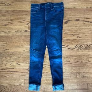 Abercrombie & Fitch skinny dark blue jeans